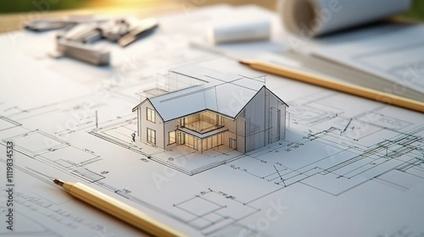 Fototapeta Civil engineering designs, construction projects, urban solutions, sustainable innovation, teamwork focus.