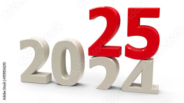 Obraz Numbers 2024-2025 New year