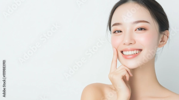 Obraz 美しい笑顔の日本人女性