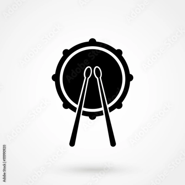 Fototapeta drum icon