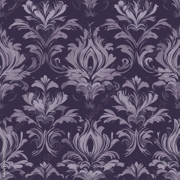 Fototapeta luxury damask seamless pattern.