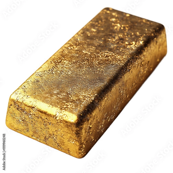 Fototapeta stack of gold bars isolated
