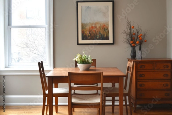 Fototapeta  Traditional Wooden Dining Room