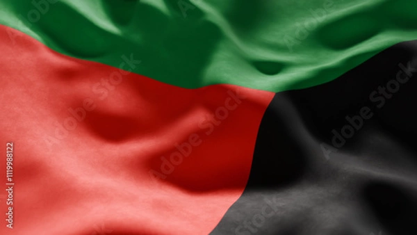 Obraz Close-up of Waving Martinique flag