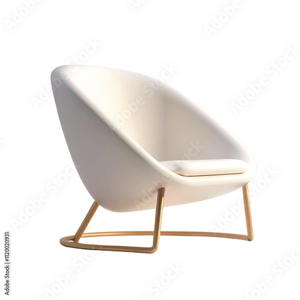 Fototapeta Chair transparent background room decoration material
