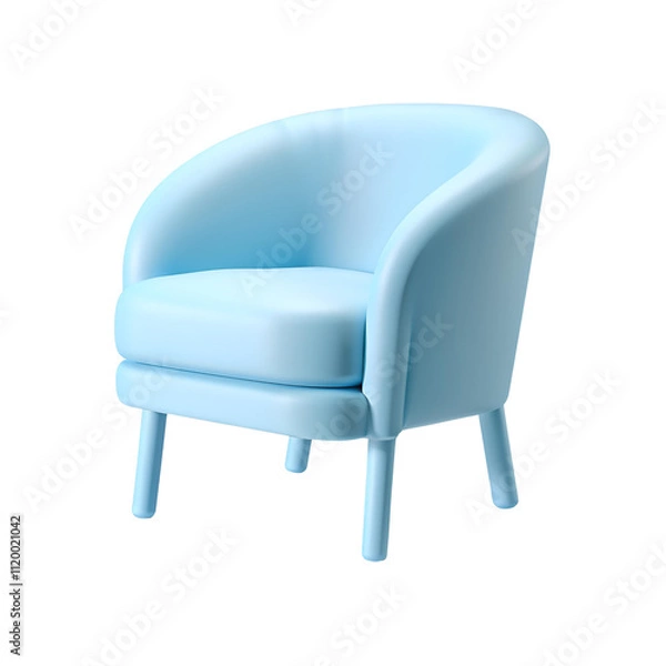 Fototapeta Chair transparent background room decoration material
