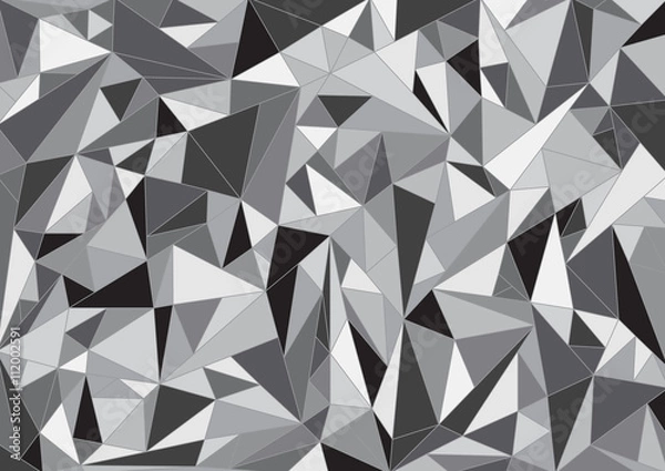 Obraz Abstract gray polygonal vector background