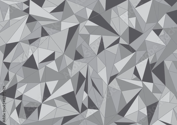 Obraz Abstract gray polygonal vector background