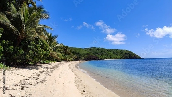 Obraz The turquoise Pacific Ocean around the paradise beaches and islands of Fiji