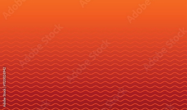 Fototapeta Red gradient background with waves
