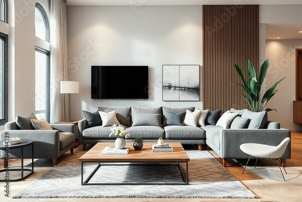 Fototapeta modern living room interior