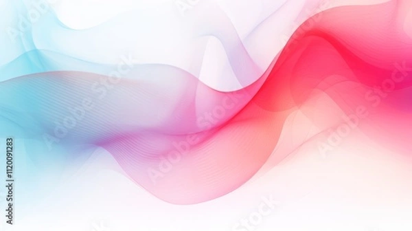 Obraz Soft and subtle light leak effect with vibrant colors, isolated on white background