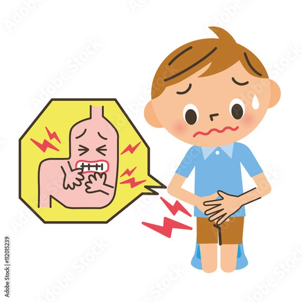 Obraz 胃が痛い子供