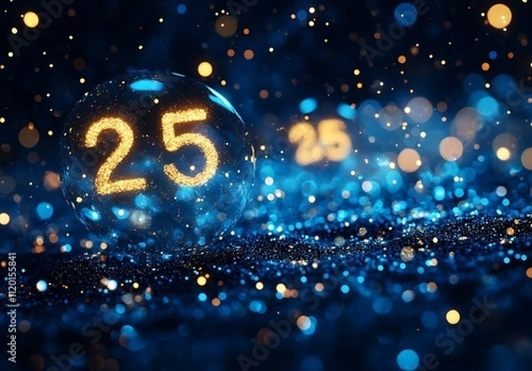 Obraz Number 25 Floating in a Luminous Bubble.