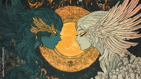 Fototapeta Spectrum seraphic vision. Seraphic. Illustration