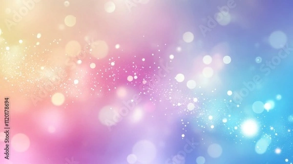 Fototapeta Dreamy Pastel Abstract Background With Blurred Lights