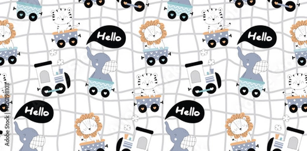 Obraz Digital and Textile Design Pattern