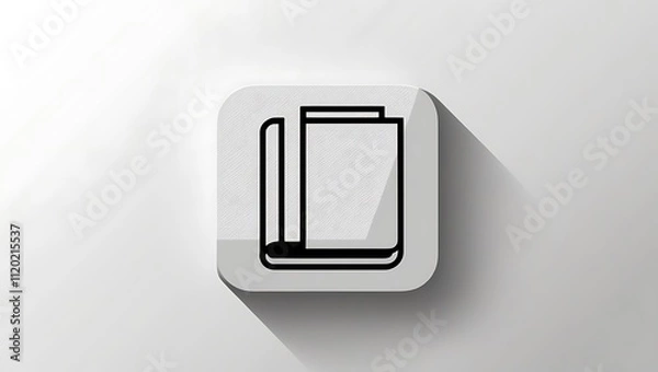 Fototapeta Simple Graphic Depicting Folded Paper Documents