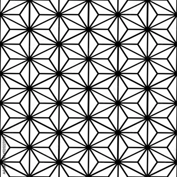 Obraz Black and White seamless Pattern