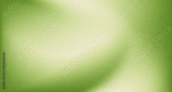 Fototapeta Dynamic light green white background with grainy texture, featuring a gradient from light to dark green