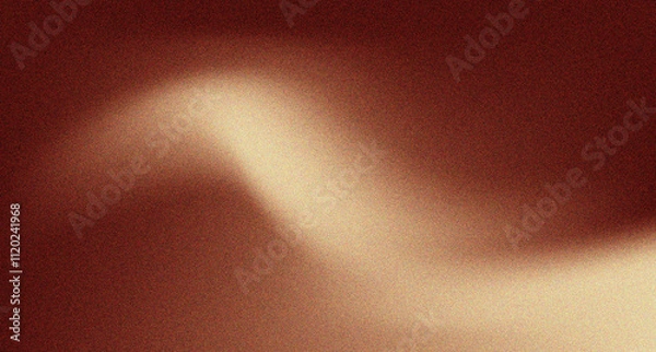 Fototapeta Dynamic golden copper brown grainy gradient background for design