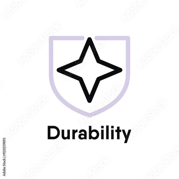 Fototapeta Durability information sign