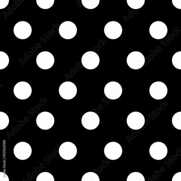Obraz Black and White seamless Pattern