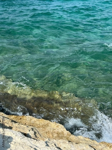 Fototapeta waves on the beach