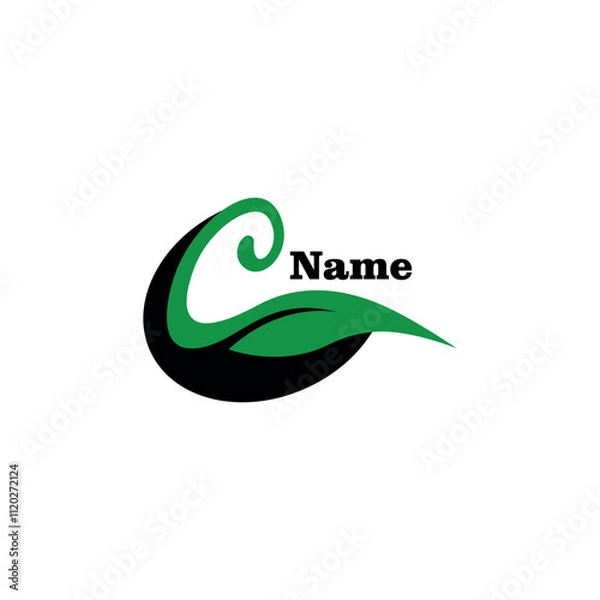 Fototapeta Logo letter c icon vector, element for initials template, emblem