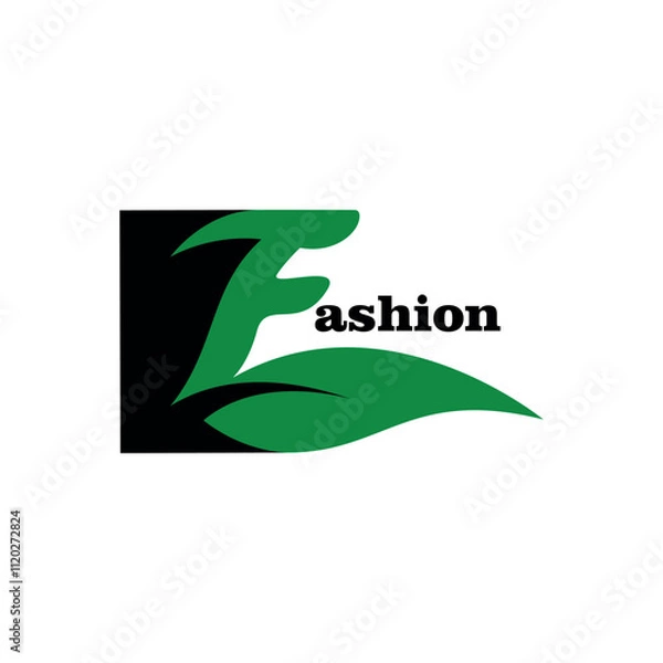 Fototapeta Letter f  logo vector icon, element for initials template, emblem