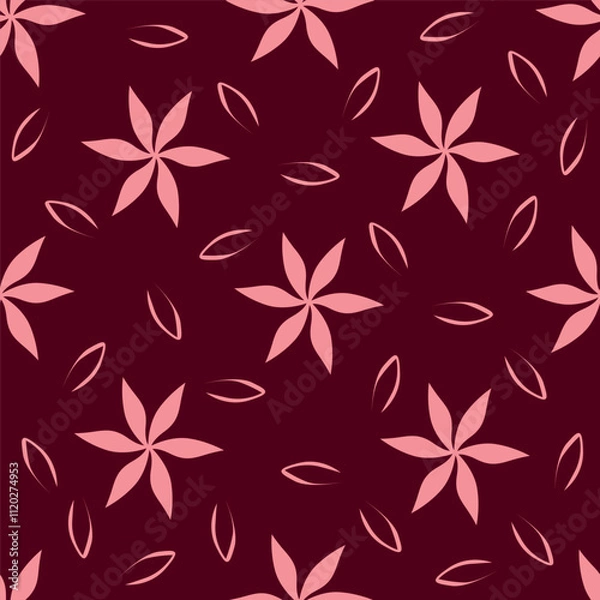 Obraz textile design with beautiful flowers pattern image