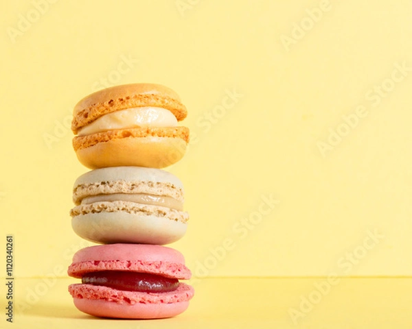 Obraz Colourful trio sack of macarons