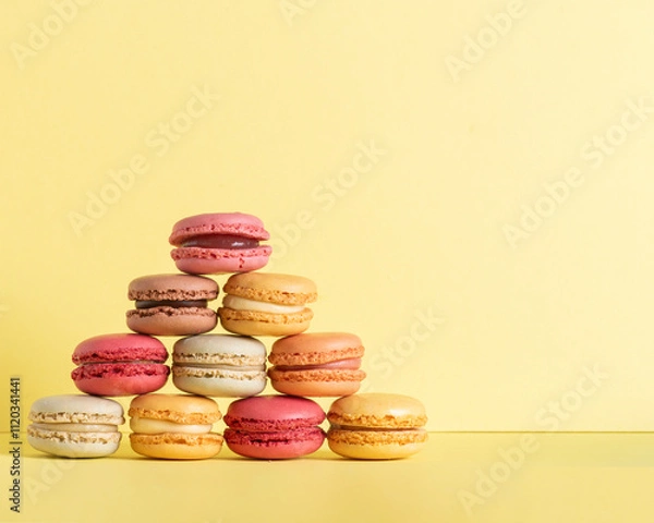 Obraz colorful pastel macarons