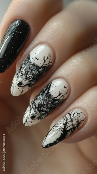Obraz 動物のネイルアート