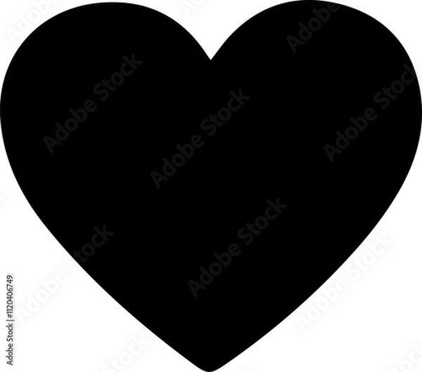 Obraz Vector of hart icon on white background
