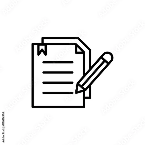 Fototapeta Business proposal icon Thin line art collection