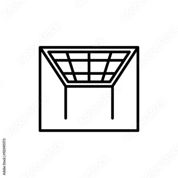Fototapeta Ceiling frame icon Thin line art collection