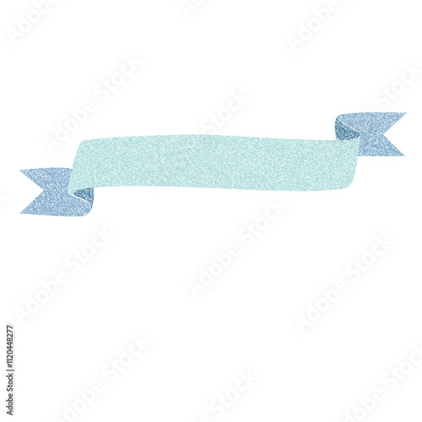 Fototapeta Ribbon Risograph Shape