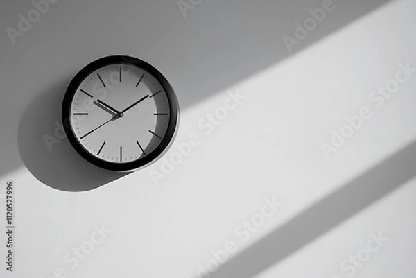 Obraz white clock on a wall
