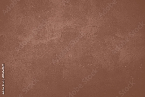 Fototapeta Mocha Mousse toned colour grunge decorative wall background. Art rough stylized texture banner trendy color 2025. Grunge brown color texture