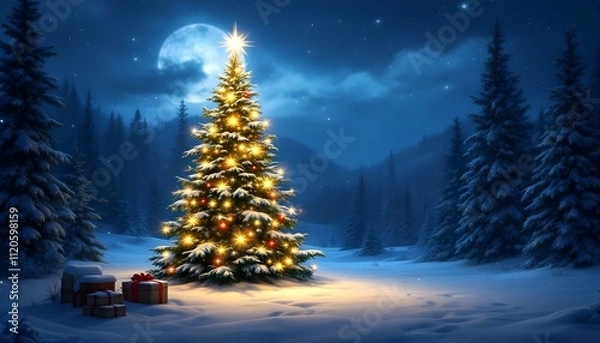 Obraz Christmas Background and  Wallpapers