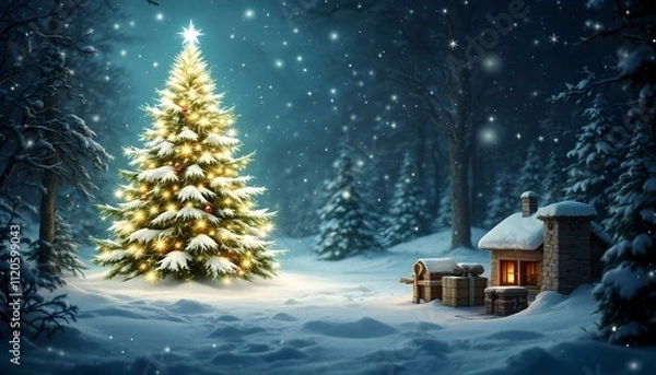 Obraz Christmas Background and  Wallpapers