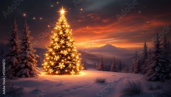 Obraz Christmas Background and  Wallpapers