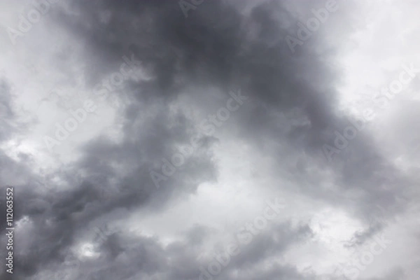 Obraz thick black clouds as background