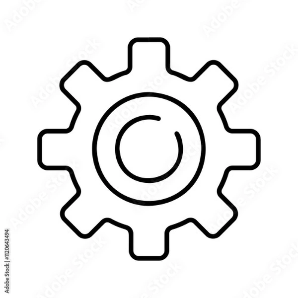 Fototapeta Algorithm Gear