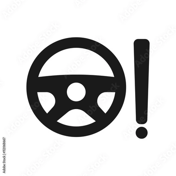 Fototapeta Power steering system icon