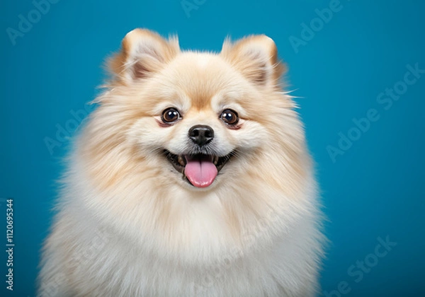 Fototapeta 포메라니안 애완동물 반려견 뽀메 라니안 애완견 개 강아지 