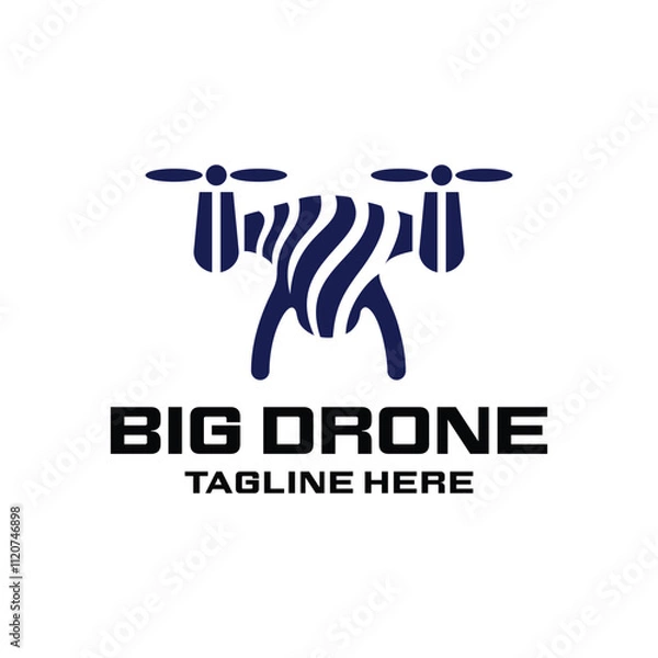 Obraz Big Drone Logo Abstract