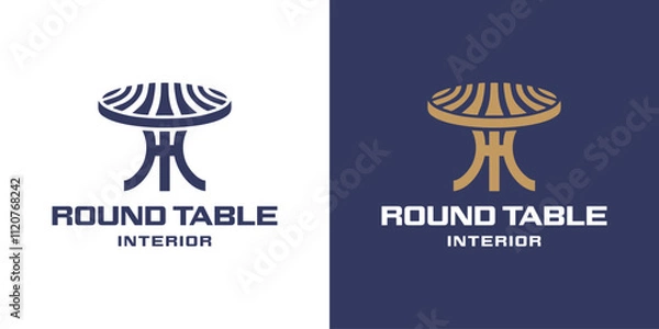 Obraz Round Table Logo Abstract Simple Luxury