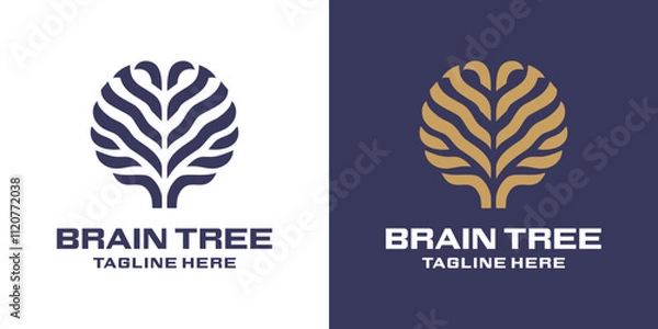 Obraz Brain Tree Logo Abatract Luxury